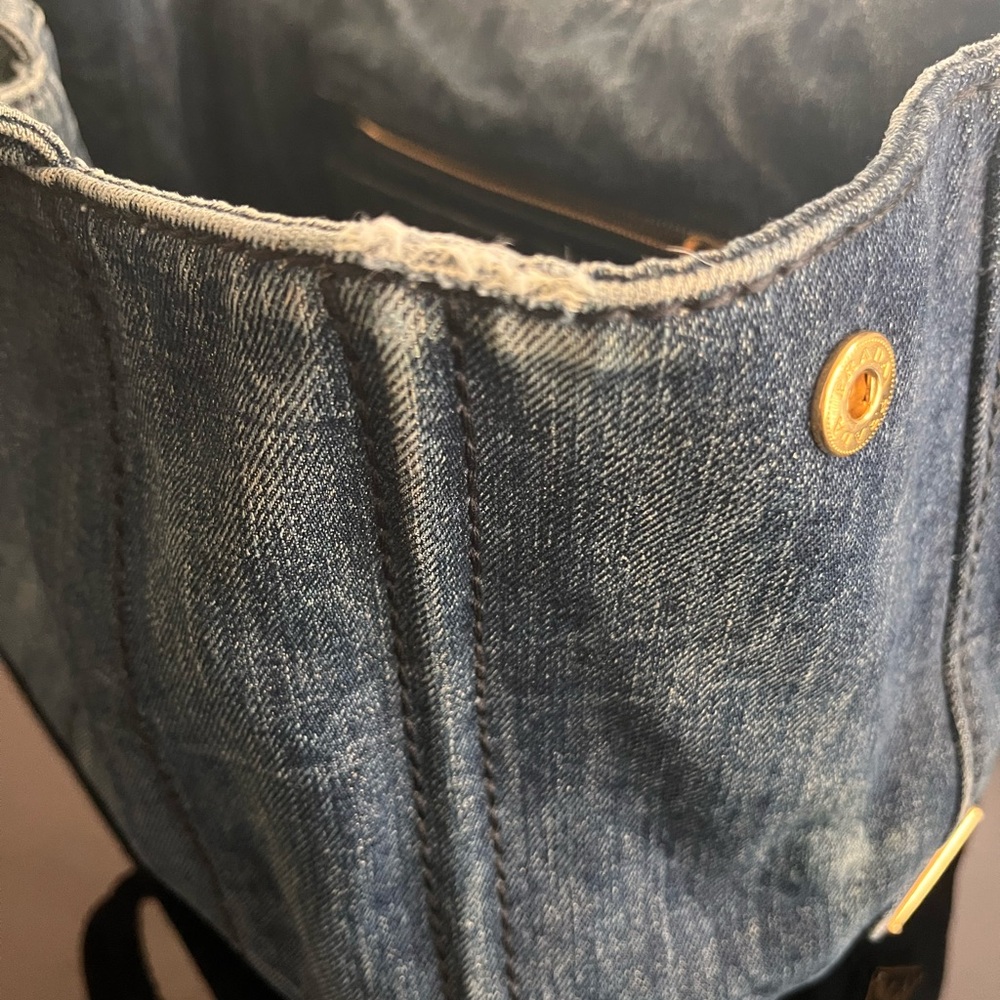 Prada Blue Denim Tote Bag - Picture 11 of 16
